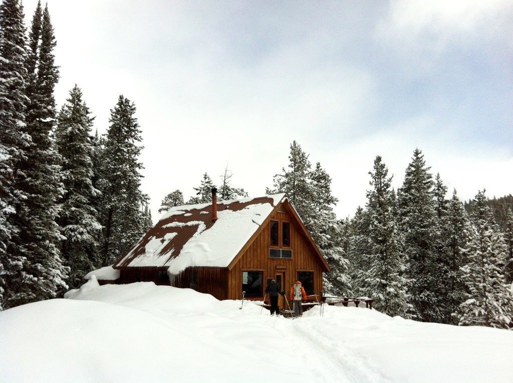 A mountain hut for nordic skiers in Aspen, which is part of the 10th Mountain Hut System.