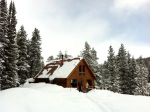 hut trip winter