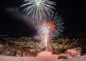 Aspen Mountain NYE Fireworks 2016