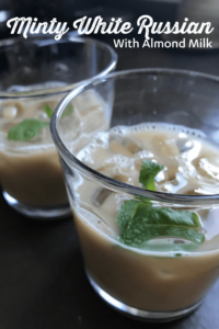 Minty White Russian with Almond Milk