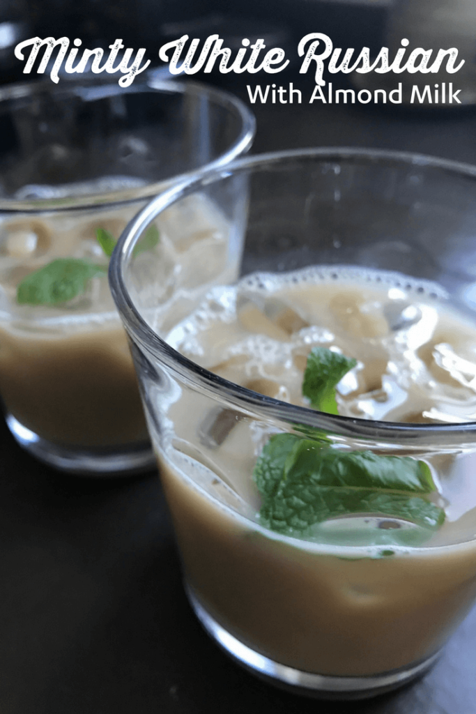 Minty White Russian with Almond Milk 