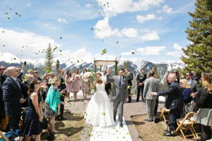 mountain wedding celebration
