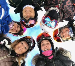 Ski with Kim Adventures - Women in ski gear