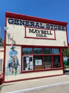 The general store in Maybell, Colorado, which is a popular road trip attraction.